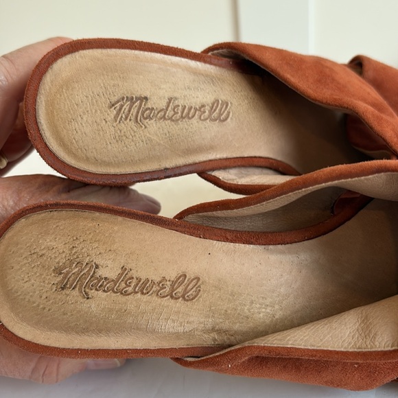 Madewell Suede Mules in Rust - Picture 13 of 13